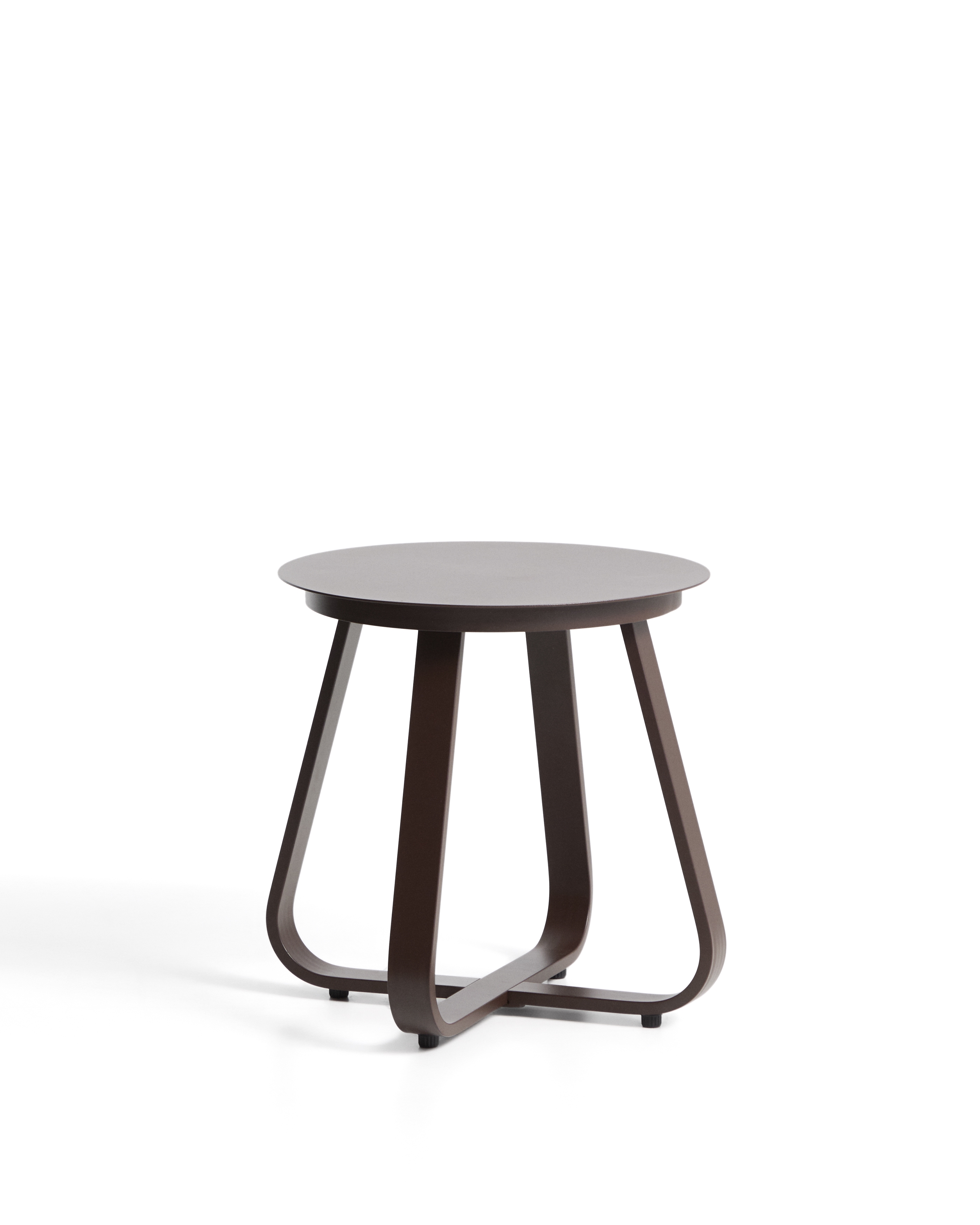 Уличный столик Tamaris из алюминия коричневого цвета Ø48 см La Forma 482638