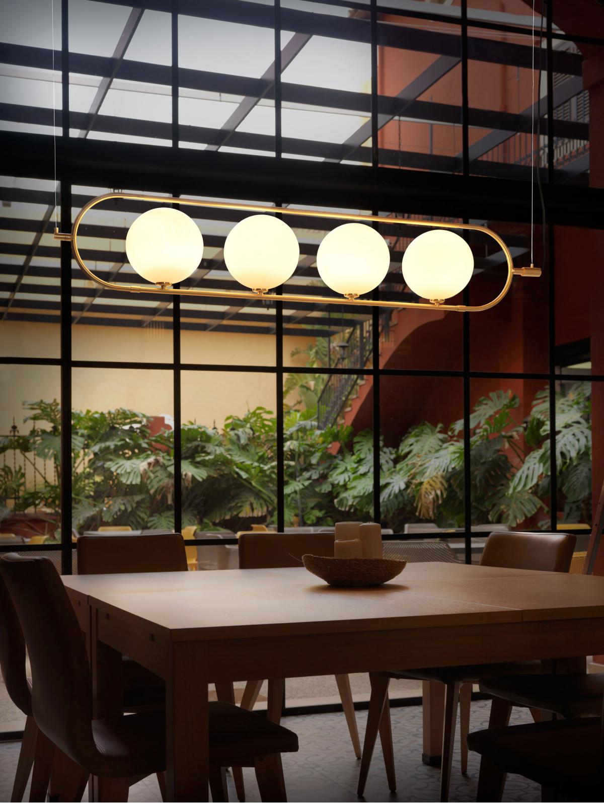 Подвесной светильник Abbacus латунь 4L Aromas del Campo