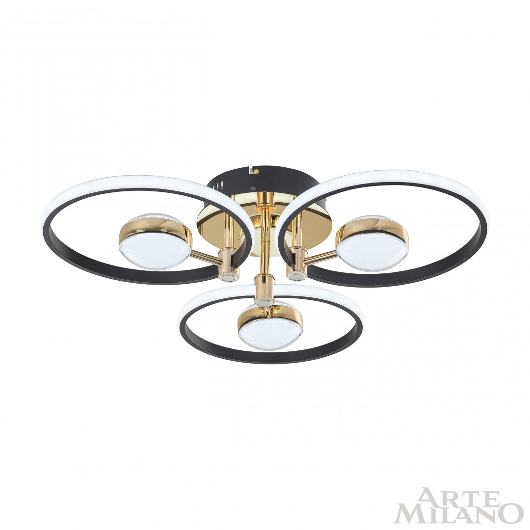 Светильник светодиодный 276140/3+3 BK/GD Arte Milano