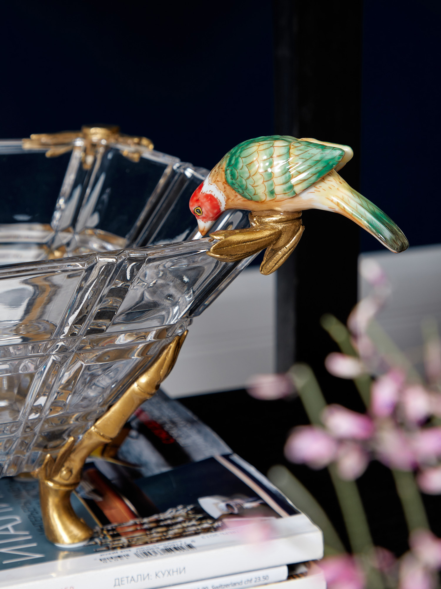 Чаша с птичками Glasar HGL488/GLASS