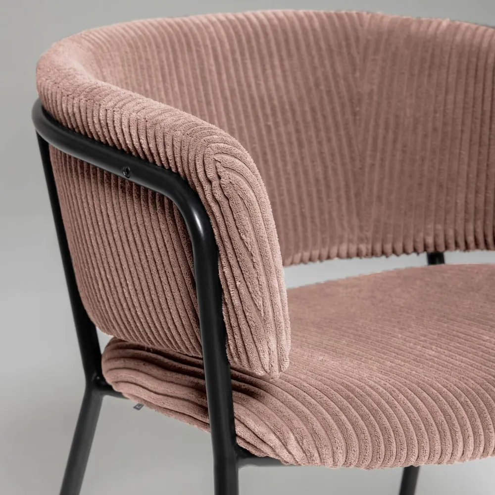 Стул Konnie розовый вельвет La Forma (ex Julia Grup)