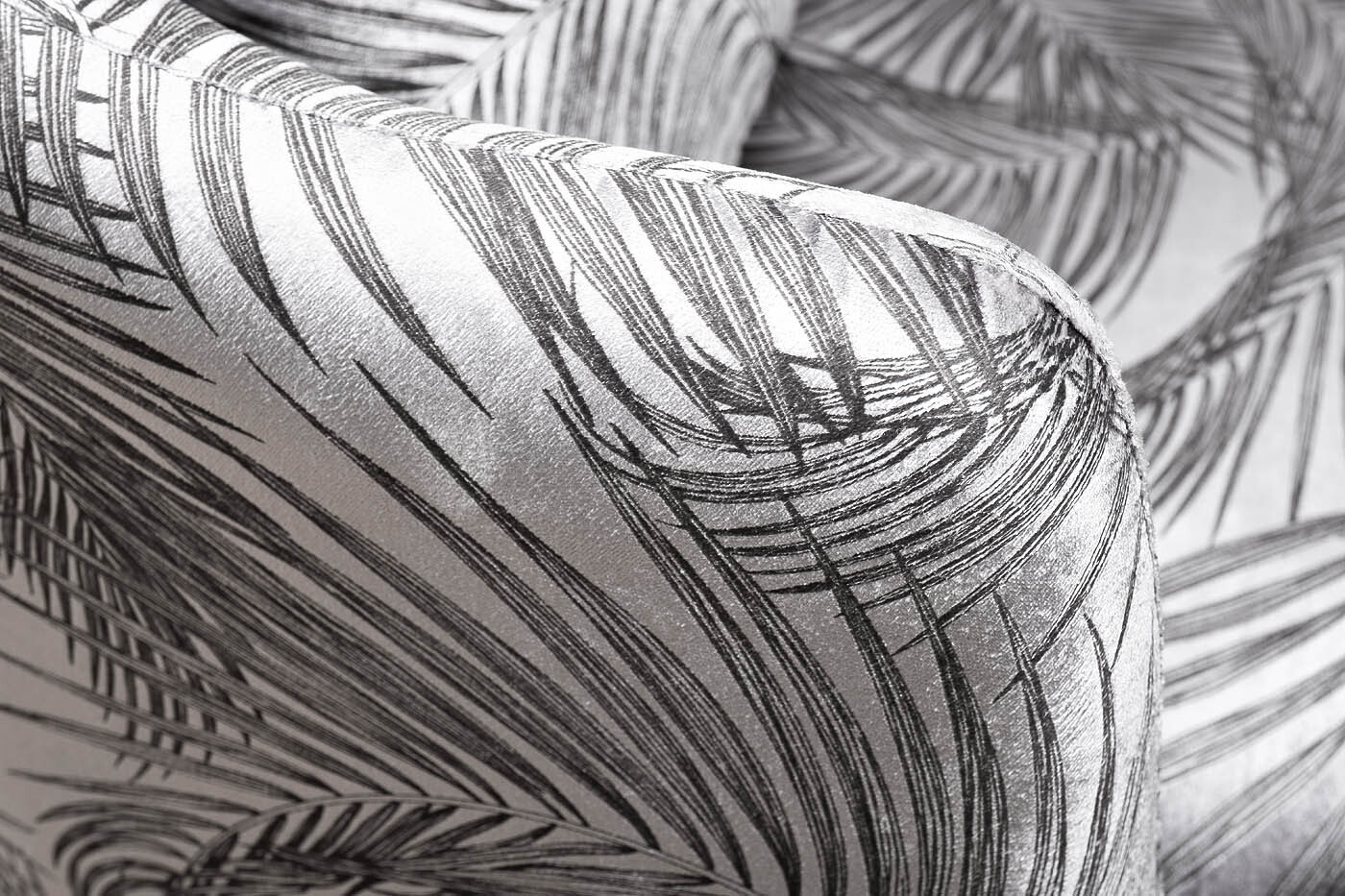 Кресло Verona вращающееся вельвет принт Листья Garda Decor VERONA-3K-ПРИНТЛИСТЬЯ-VALDES110-SER