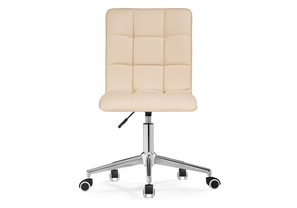 Стул Woodville Квадро экокожа бежевая / хром 539655
