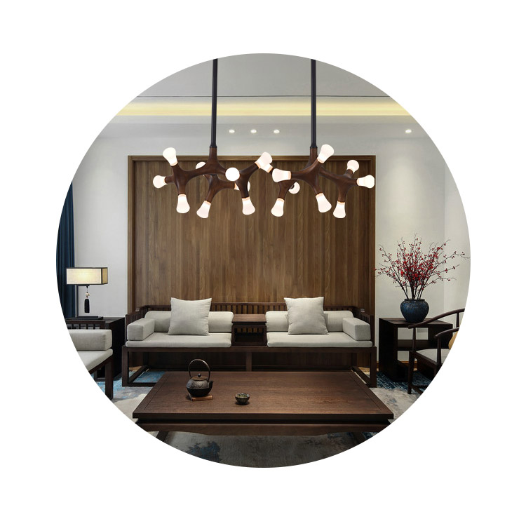 Потолочный светильник SANTANA L18 Dark brown by ImperiumLoft