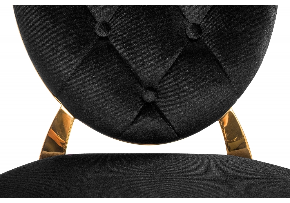 Стул Woodville Odda черный / золотой 11643