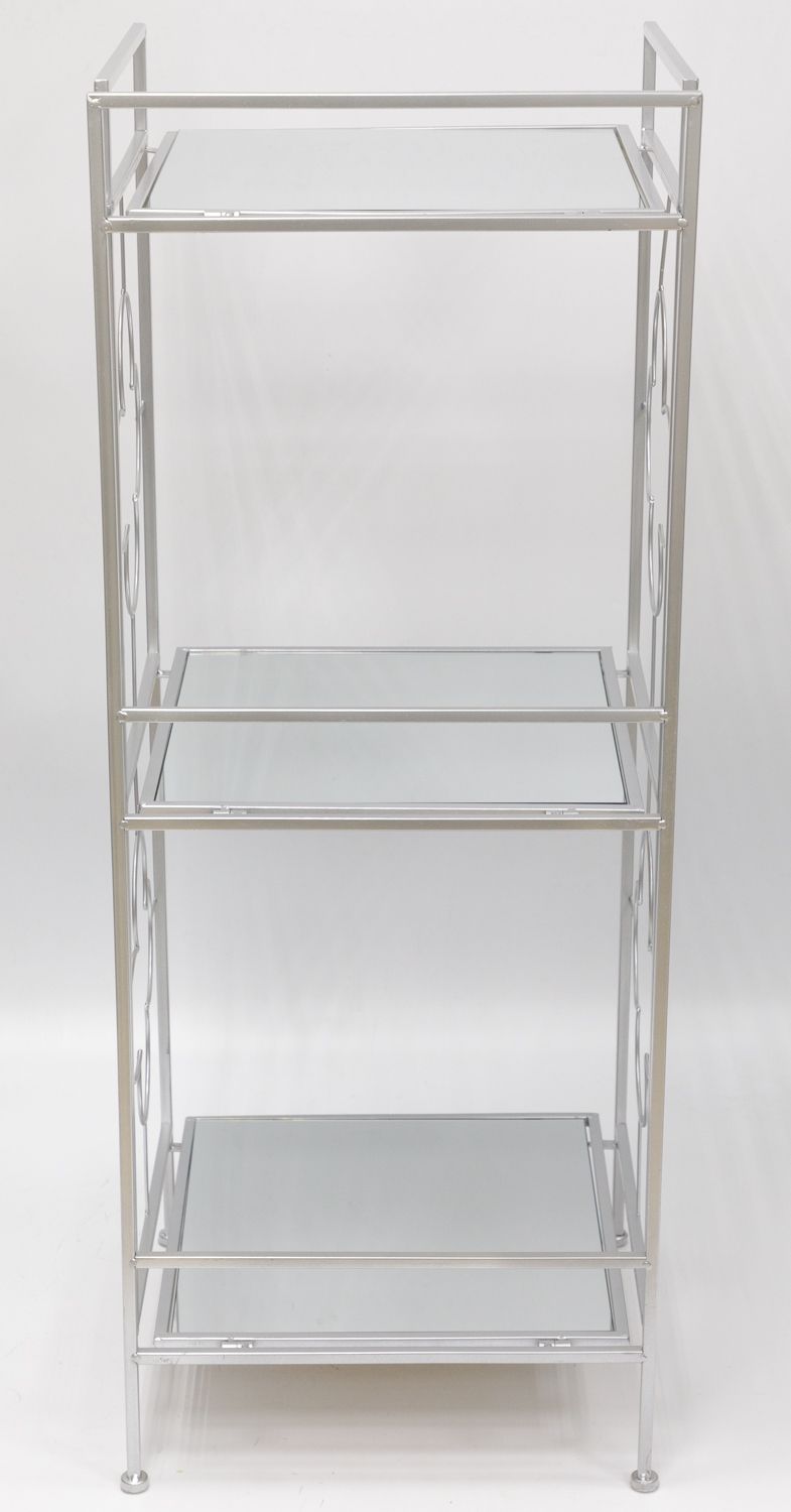 Стеллаж с зеркальными полками Glasar 54-223