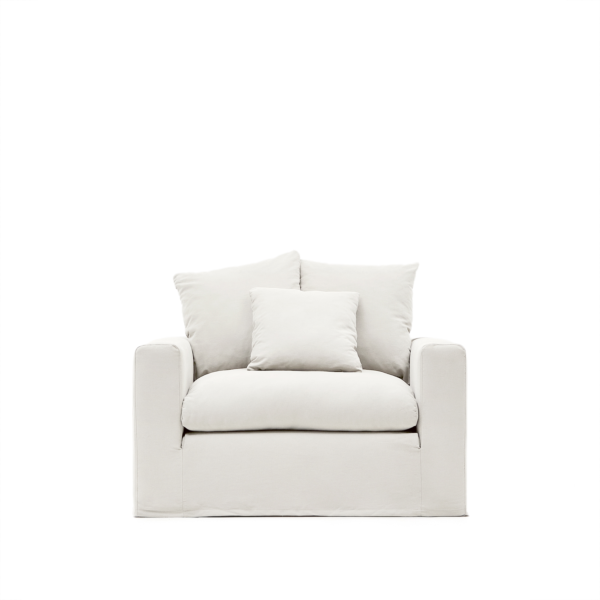 A cover designed to keep your Nora armchair in brand-new conition. Made from linen and cotton fabri La Forma 193964