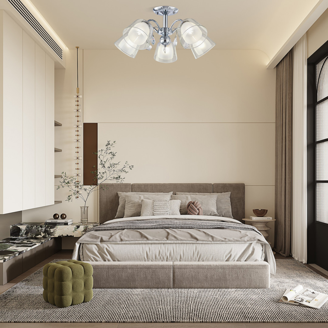 Люстра потолочная с плафонами 336820/5 CR Arte Milano