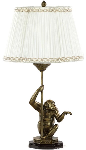 Светильник с абажуром Обезьяна Glasar 31G2106/LB786AC/R2302