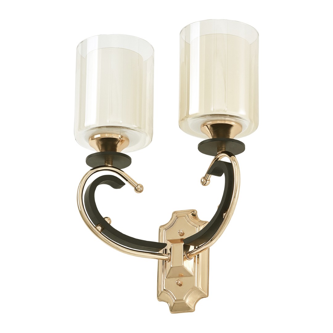 Бра с плафонами 302237/2W Bk/Gd Arte Milano