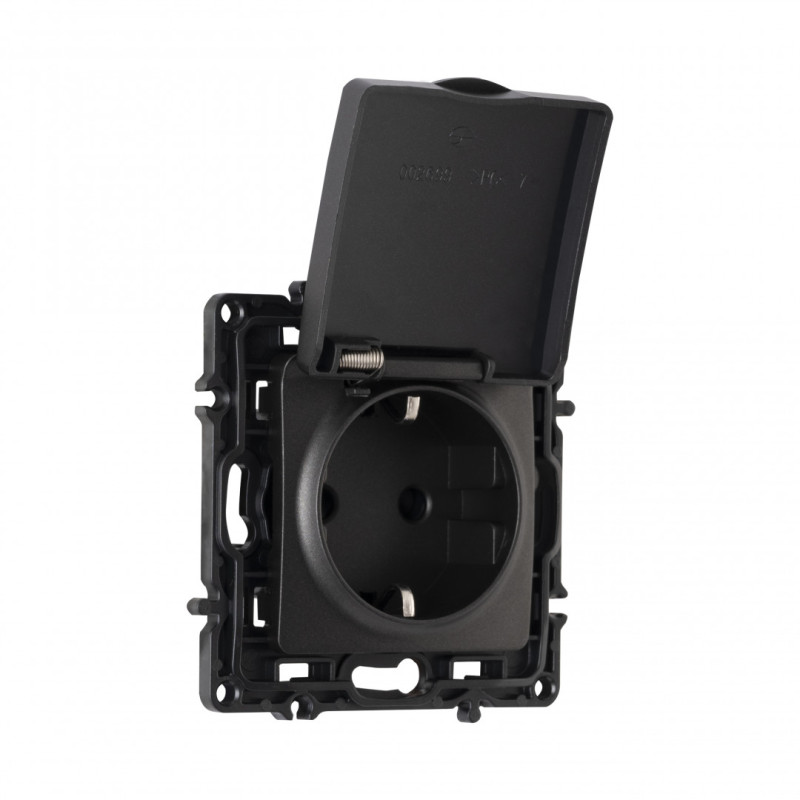 Розетка Arte Milano 217.41-1.black