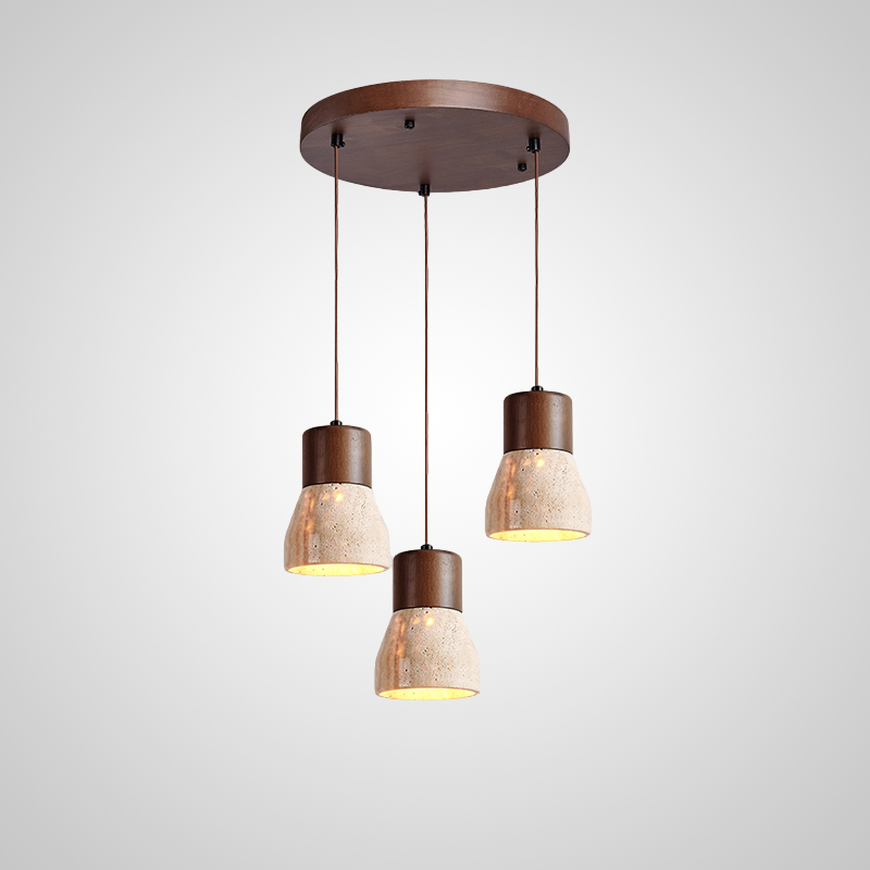 Подвесной светильник MELIUS TRIO A Dark brown Диск by ImperiumLoft