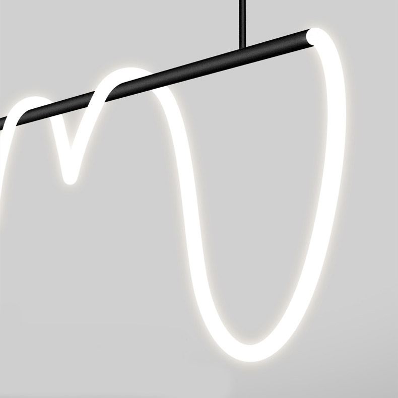 Подвесной светильник GLORIFY BLACK LONG L110 by ImperiumLoft