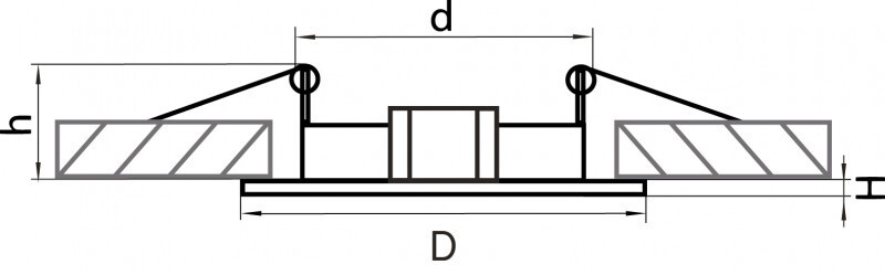 Встраиваемый светильник Lightstar 011015