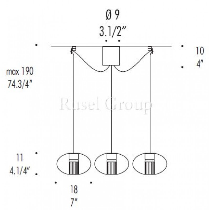 Подвесной светильник LEUCOS FAIRY S/G D3
