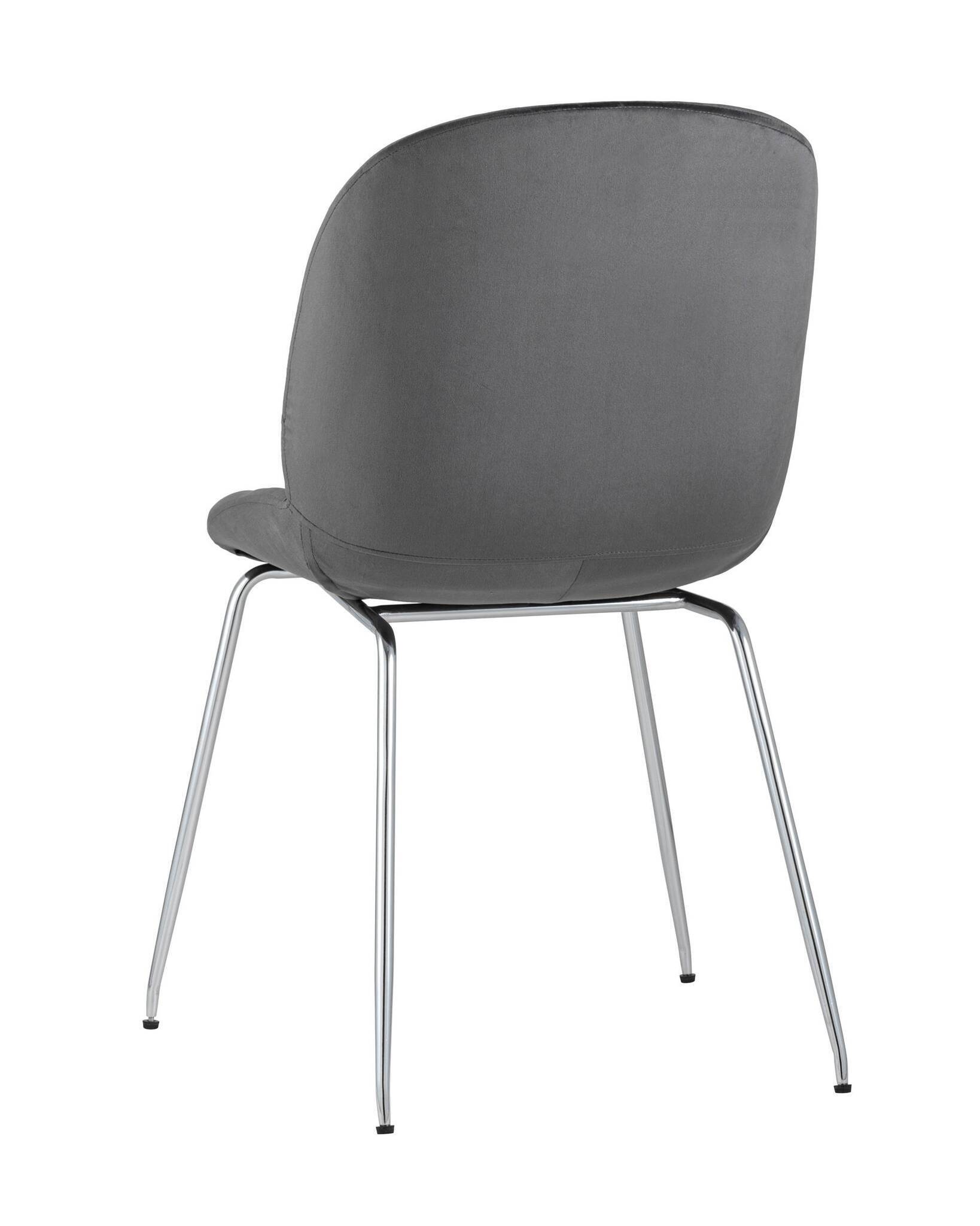 Стул Beetle серый хромированные ножки Stool Group