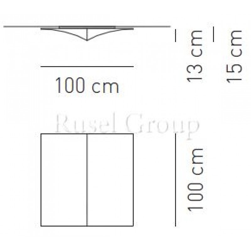 Настенно-потолочный светильник Axo Light NELLY STRAIGHT PL 100