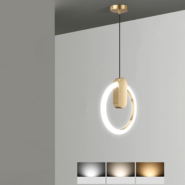 Подвесной светильник GINA D20 Brass Трехцветный свет by ImperiumLoft