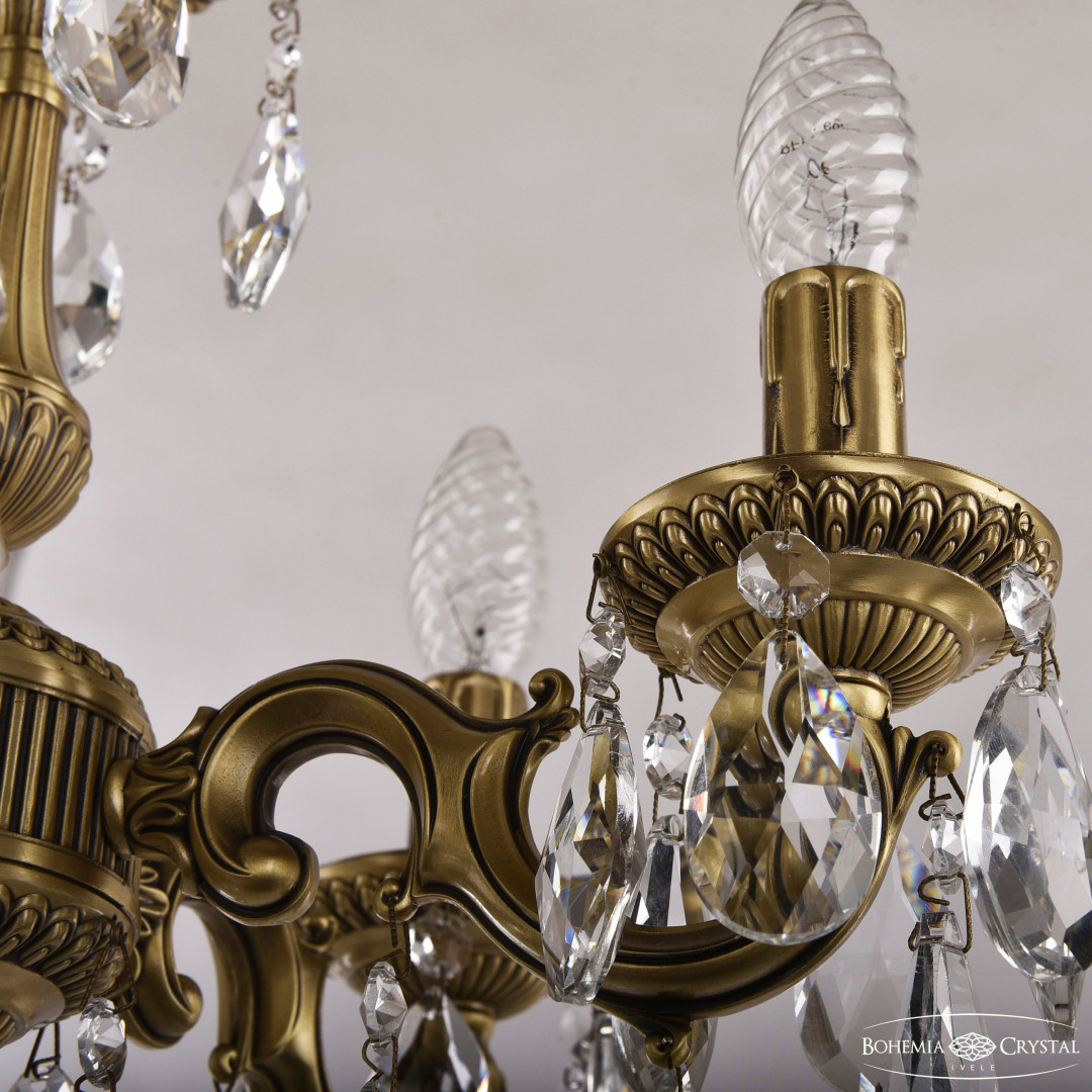 Люстра бронзовая с хрусталём 75101/5/125 B FP