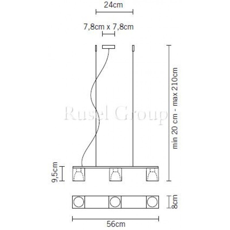 Подвесной светильник Fabbian Cubetto Black Glass D28 A13 02