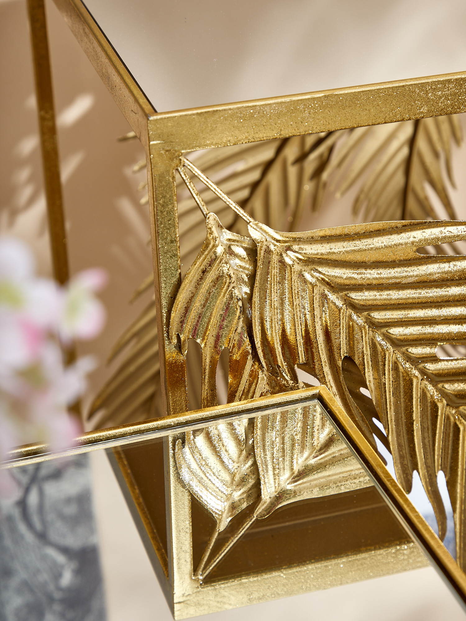 Столики интерьерные с зеркальной столешницей, набор, Glasar 57-103/102