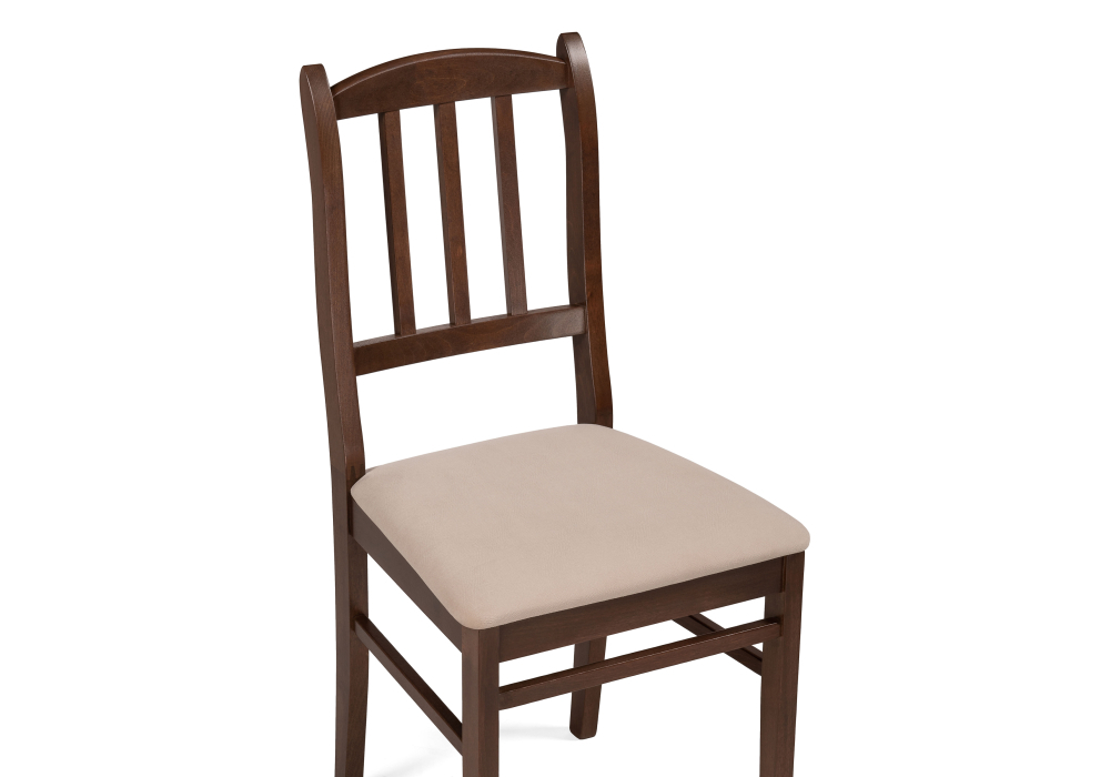 Стул деревянный Woodville Мириел темный орех / сливочный раф 527066