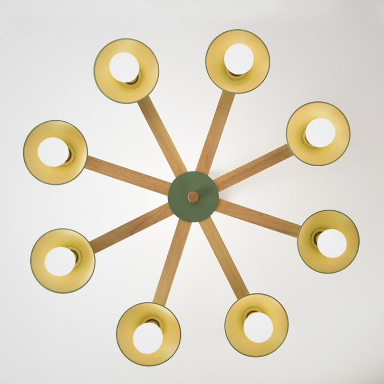 Люстра на штанге HORN B D94 Yellow by ImperiumLoft