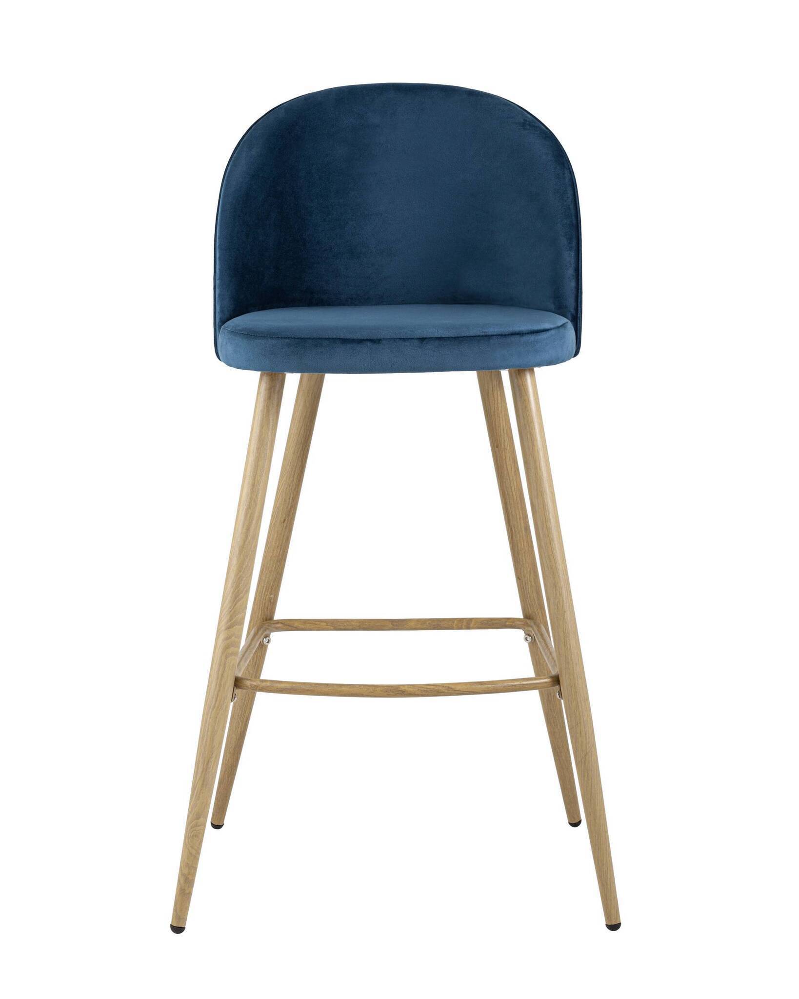 Стул барный Лион голубой велюр Stool Group