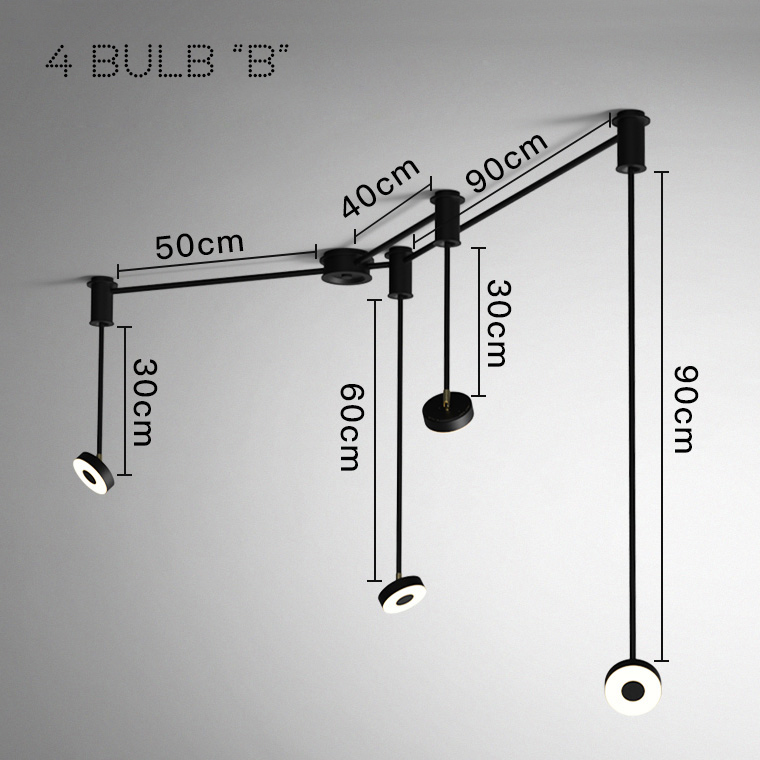 Потолочный светильник STRAIN B L4 by ImperiumLoft