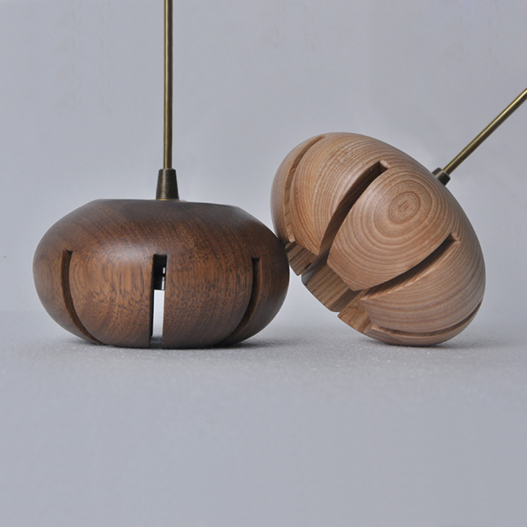 Дизайнерская люстра CAPSULES L90 Dark wood by ImperiumLoft