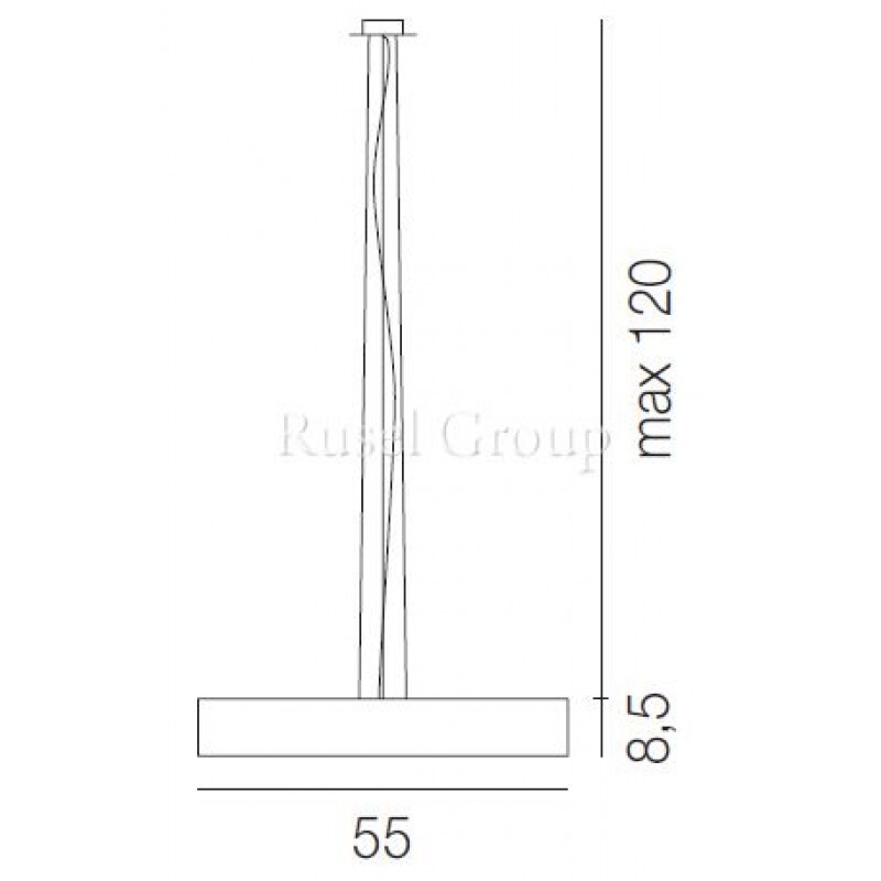 Подвесной светильник Vistosi SOGNO SP 55