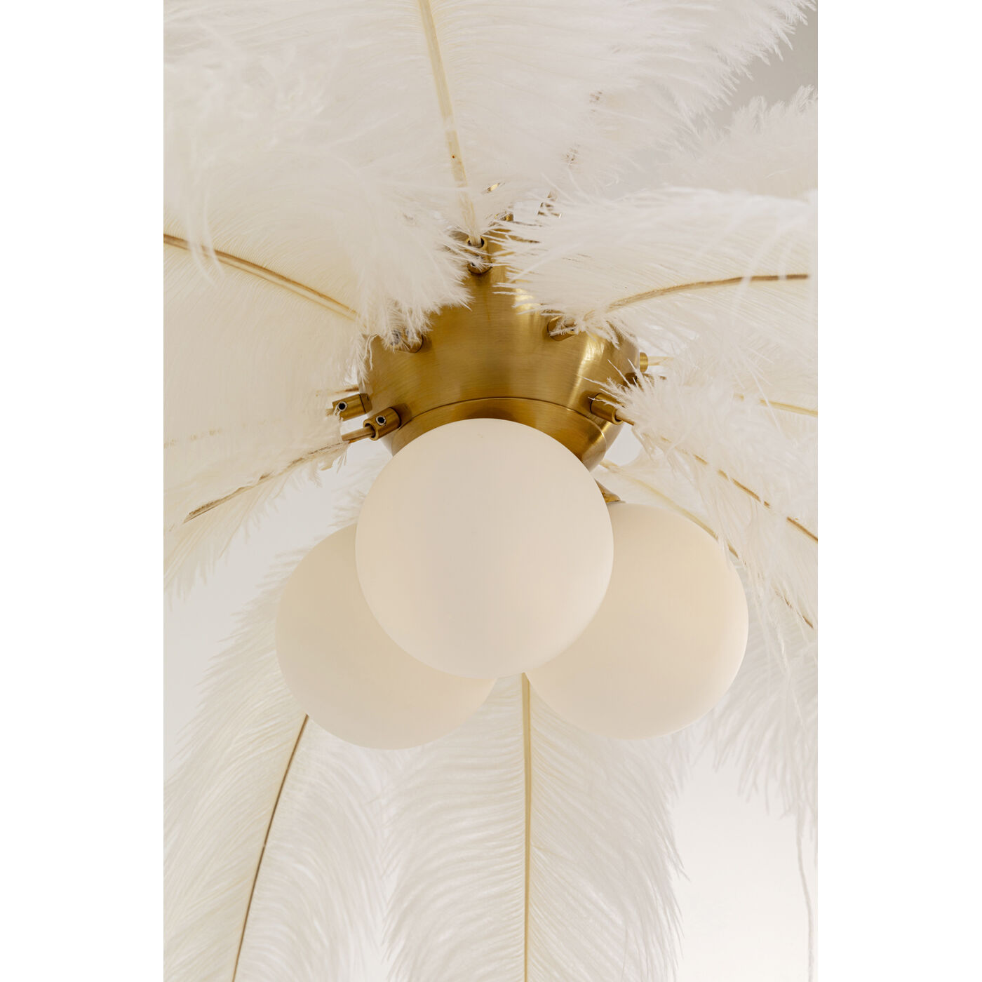 Светильник подвесной Feather Palm White Ø60cm KARE 57180