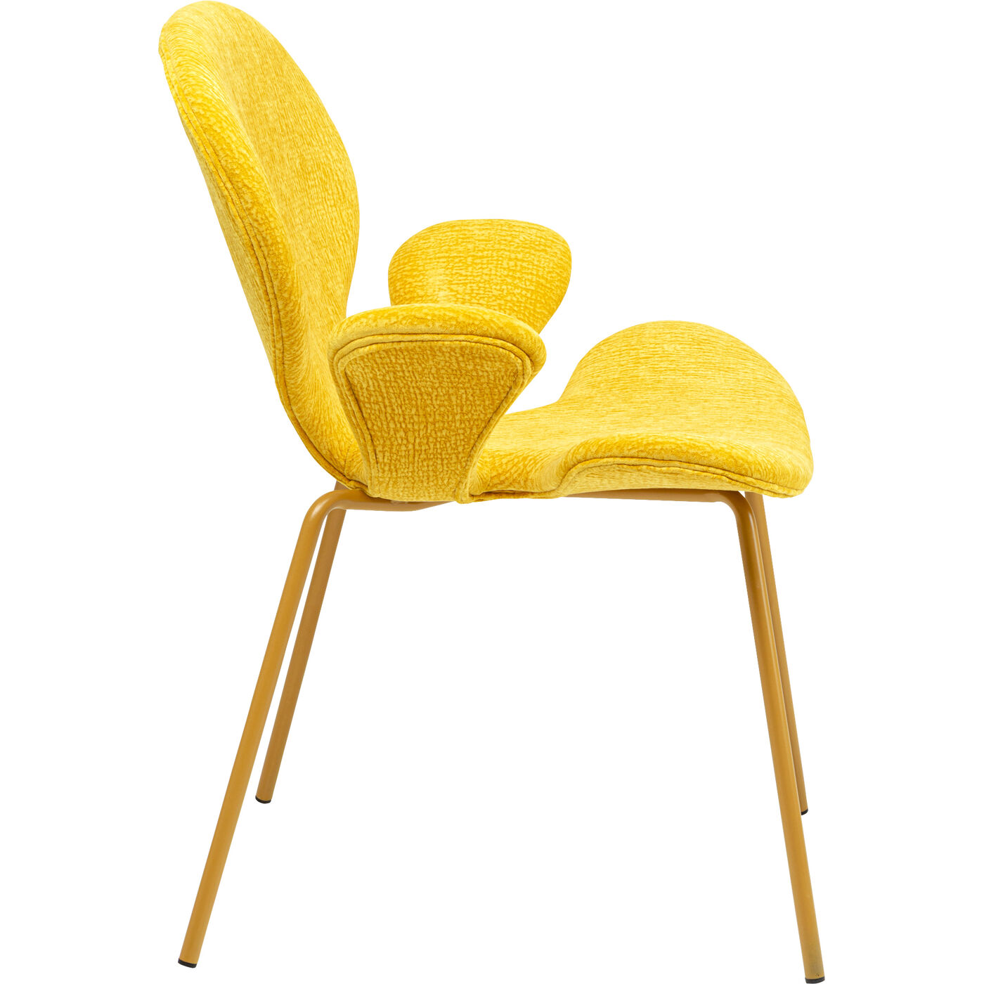 Стул с подлокотниками Soft Petal Yellow Mono KARE 71245