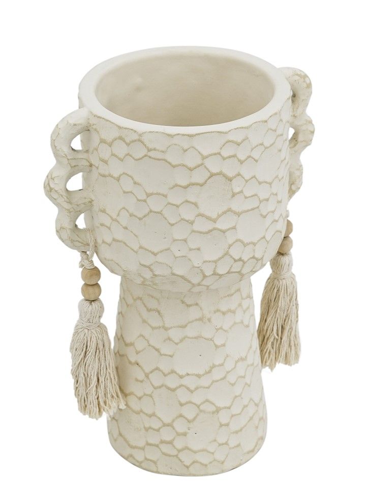 Ваза декоративная с кисточками Glasar 460278