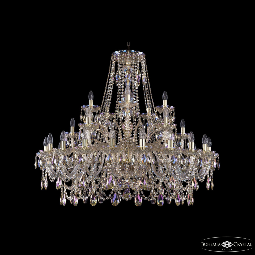 Люстра хрустальная 1411/20+5+5/400 G M801