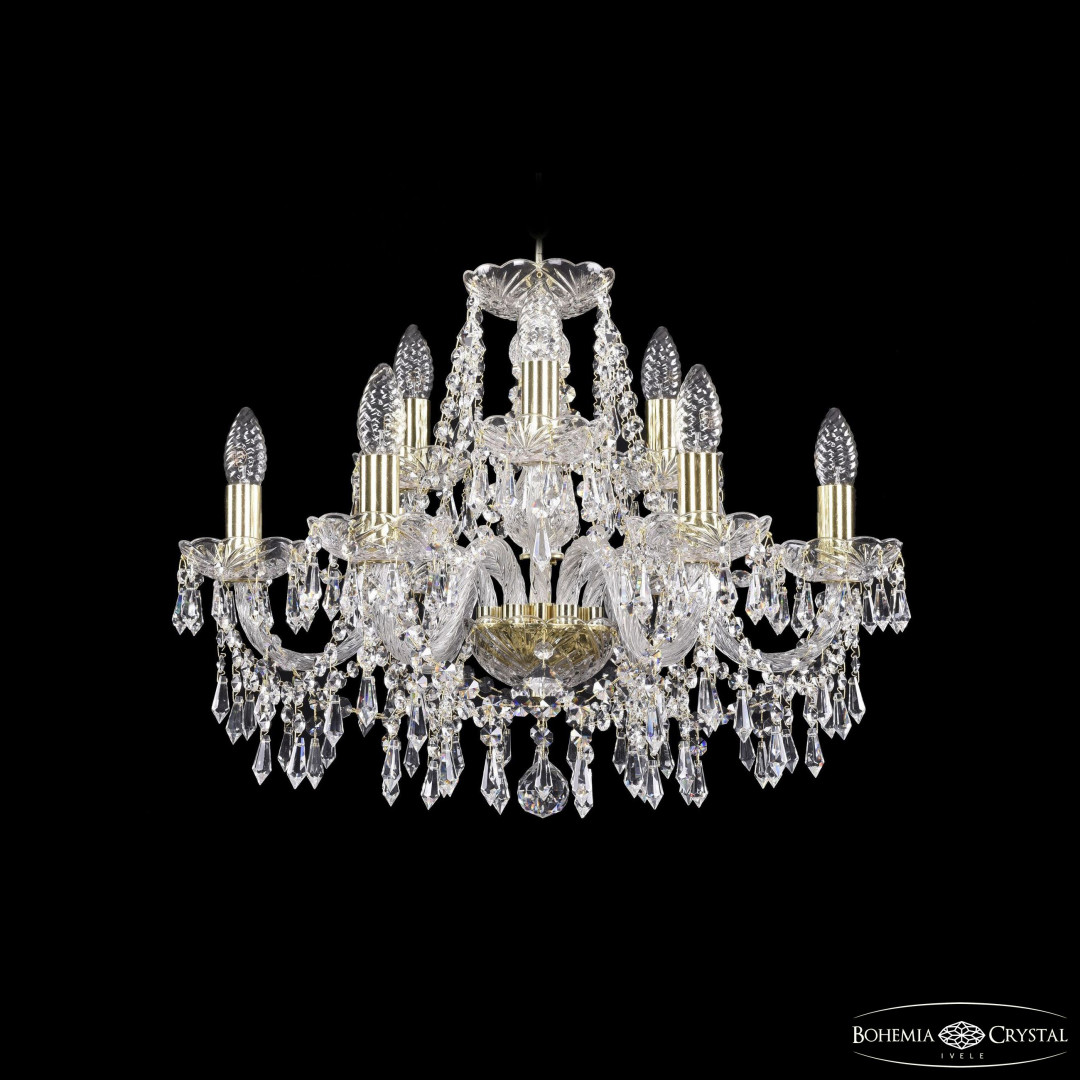 Люстра хрустальная 1403/6+3/195 G Bohemia Ivele Crystal