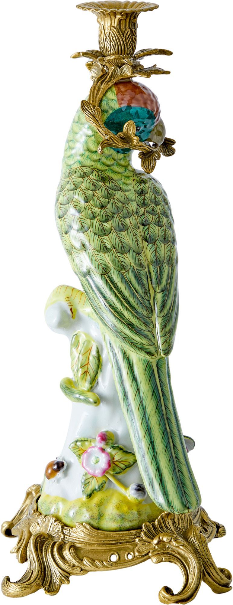 Подсвечник Попугай Glasar 31G1494/F721BC/DG2144