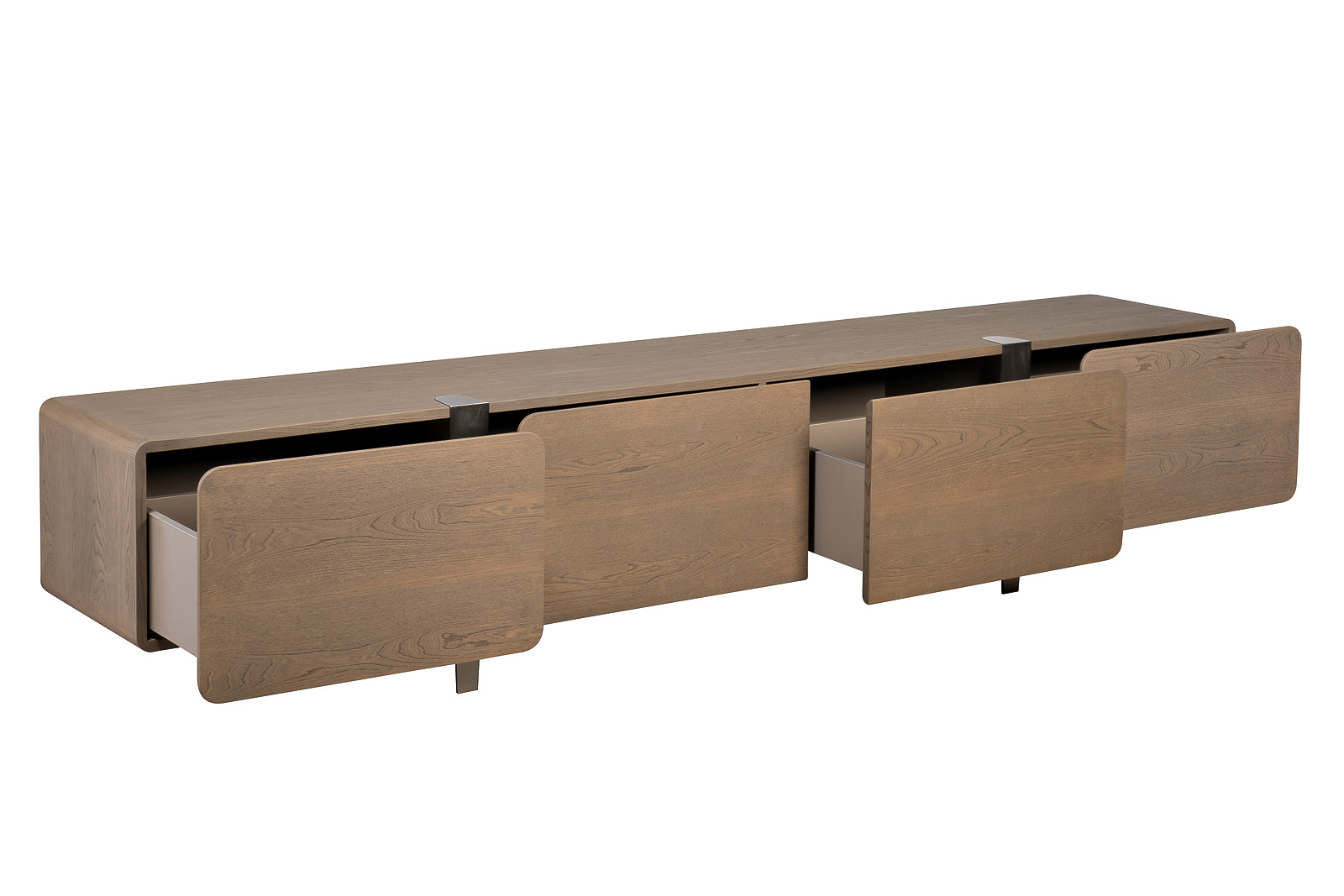 Тумба под телевизор Smooth шпон ясеня Garda Decor 58DB-22286