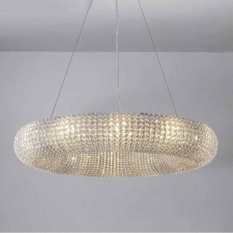 Подвесной светильник Crystal Halo D100 Silver by ImperiumLoft