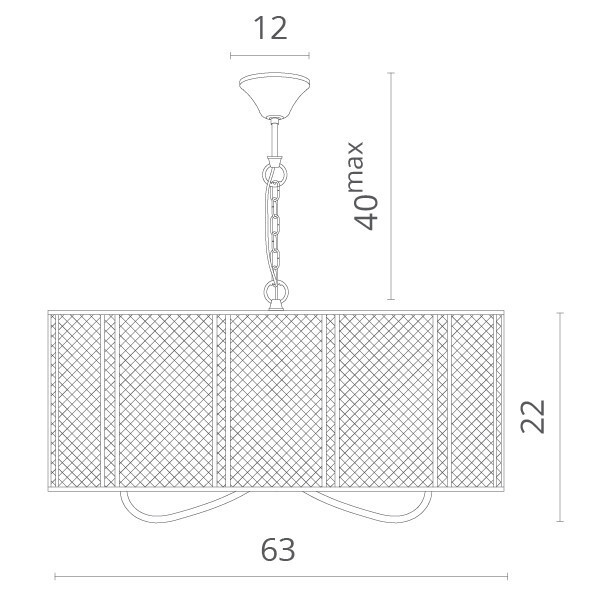 Подвесная люстра Divinare 5008/04 SP-6