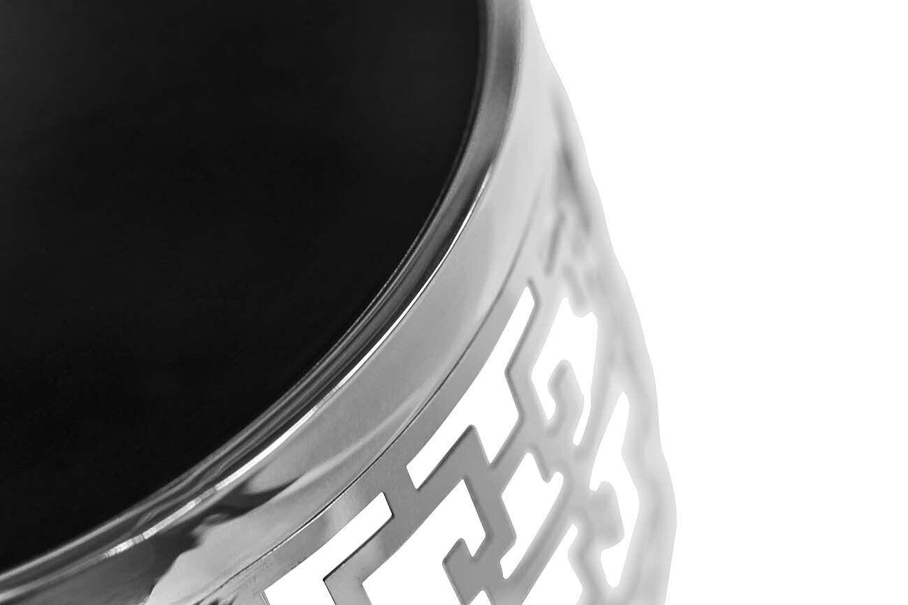 Журнальный столик круглый серебряный Garda Decor 13RXFS5080M-SILVER