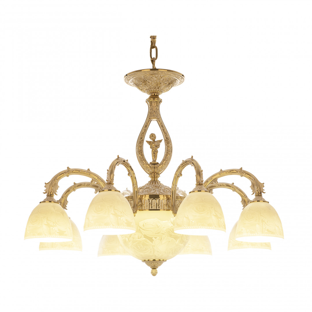 Люстра бронзовая 71409P/8/210 GW P1 D Rose FA10S