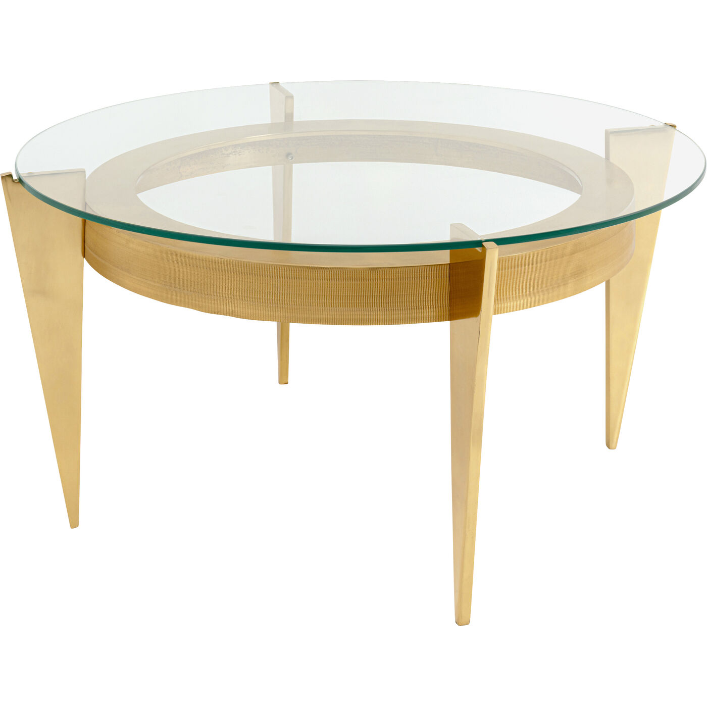 Стол приставной Nino Gold Ø77cm KARE 71291