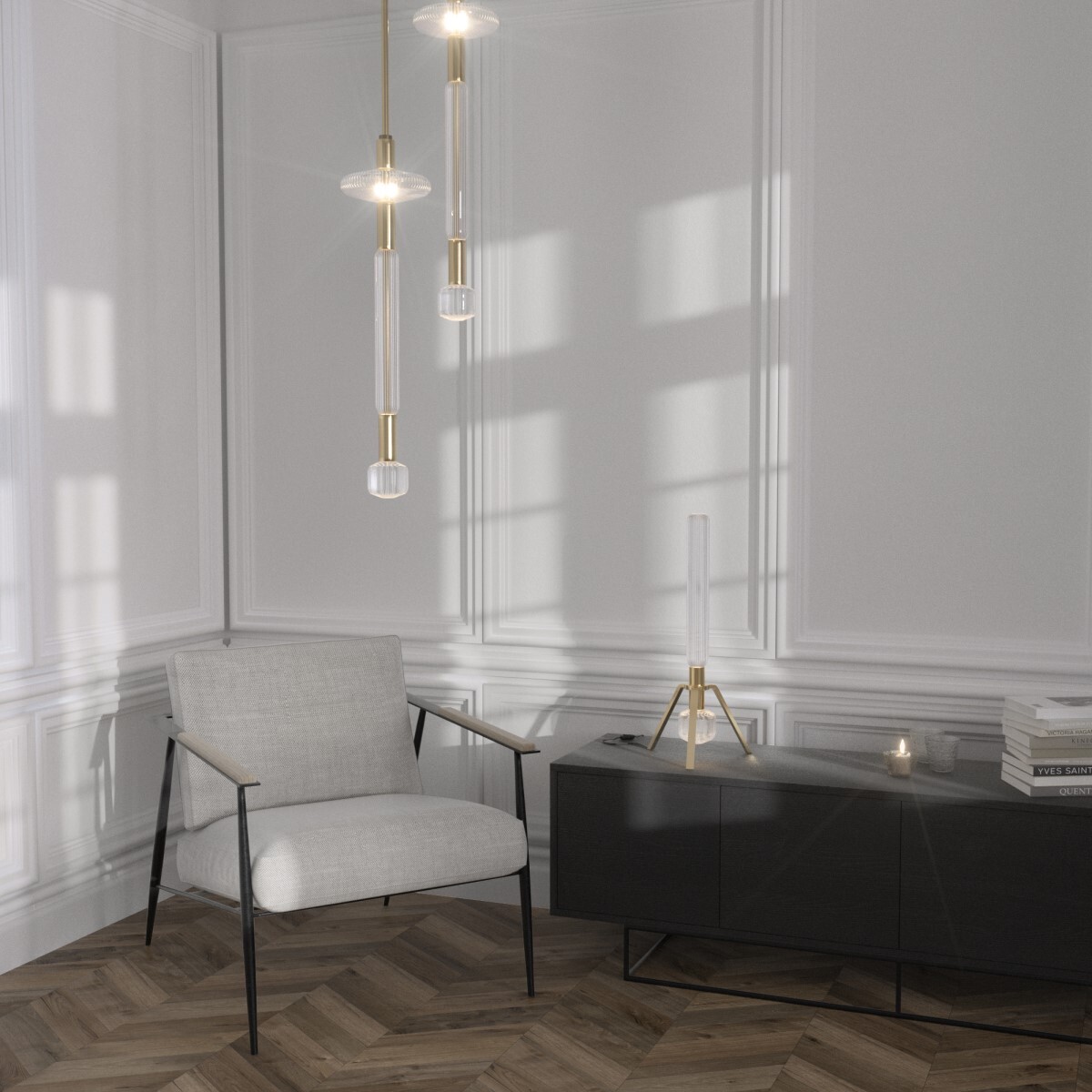 Подвесной светильник LASVIT Cipher Vertical S