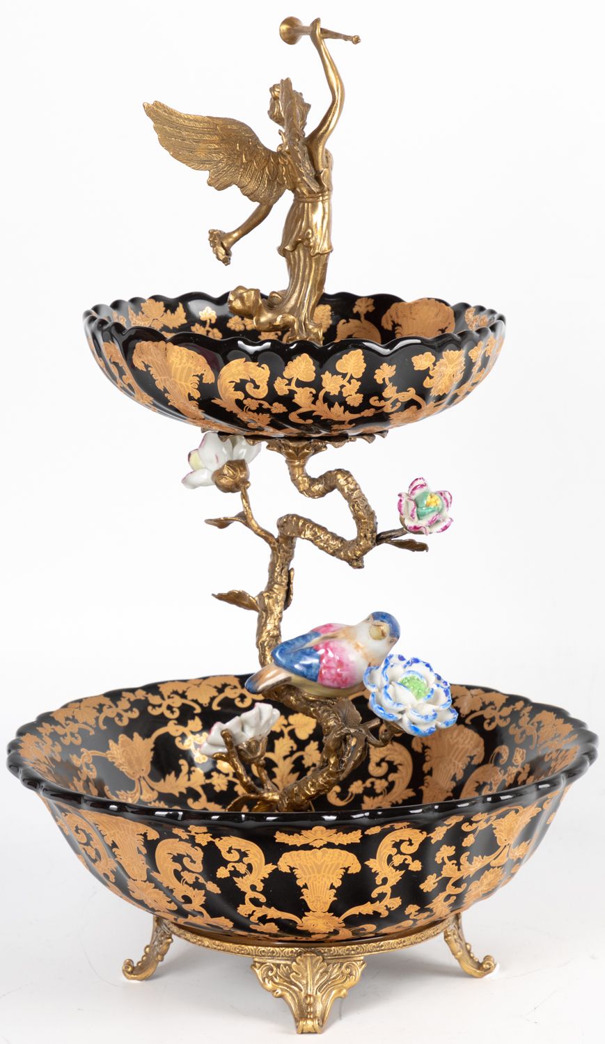 Блюдо для фркутов двухъярусное Glasar B683FC/U1/NB4199