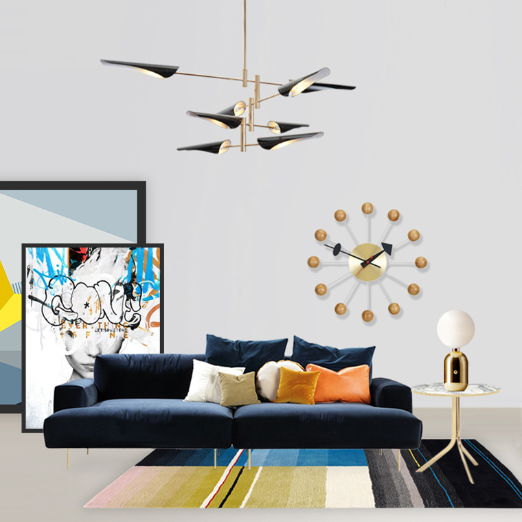 Люстра Cross cable no 407 D165 8 lights White by ImperiumLoft