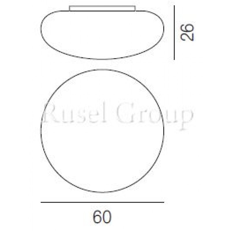 Потолочный светильник Vistosi BIANCA PL 60
