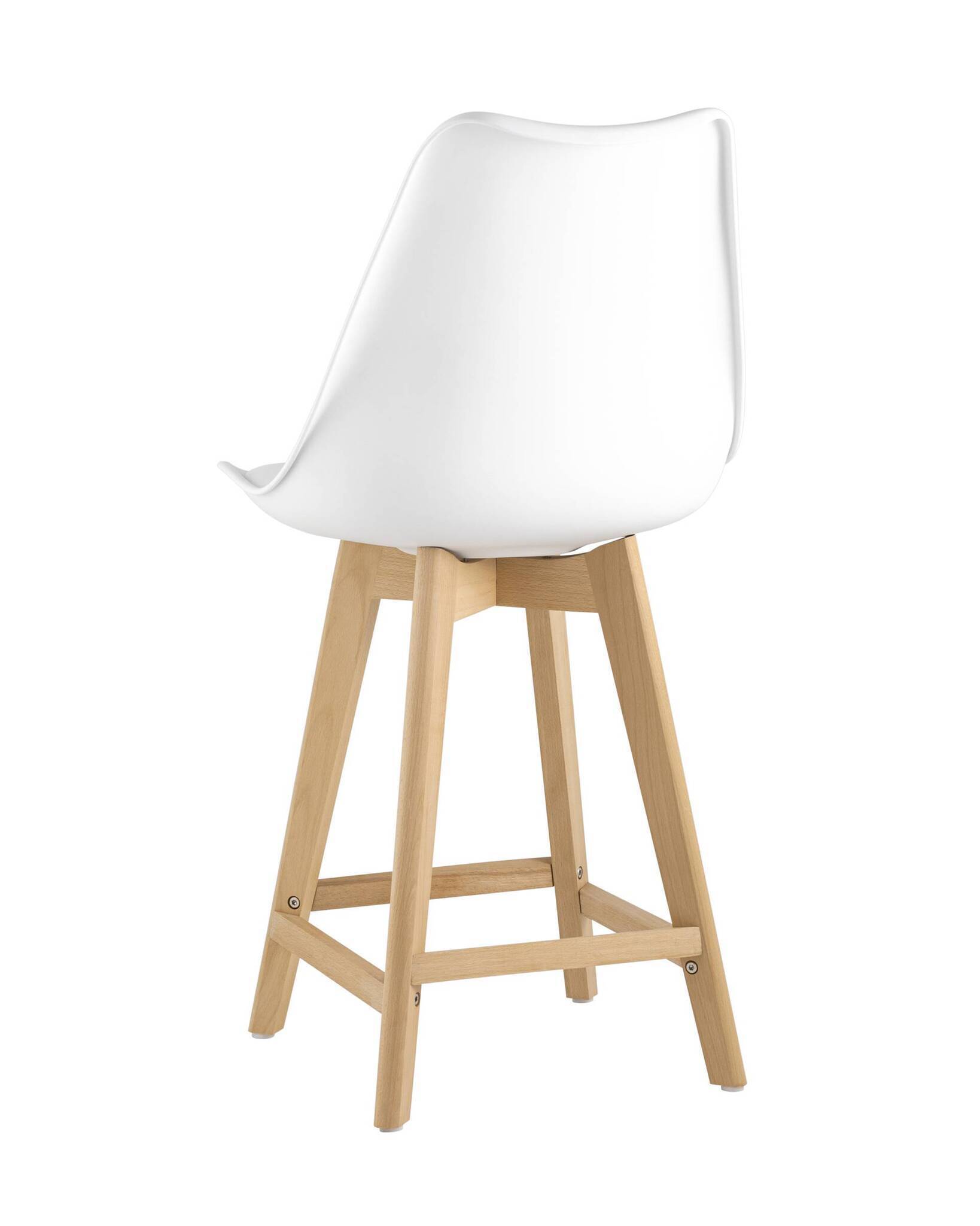 Стул полубарный FRANKFURT белый Stool Group