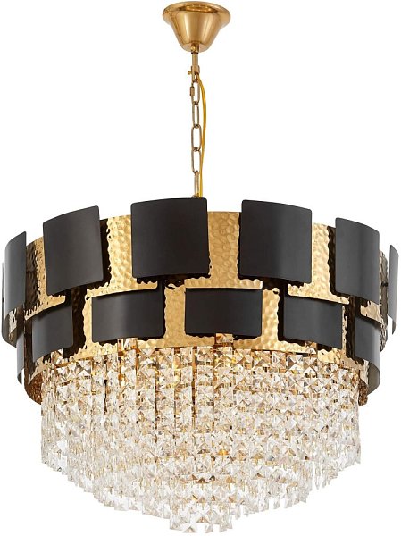 Подвесная люстра Lumina Deco LDP 7045-600 BK+GD