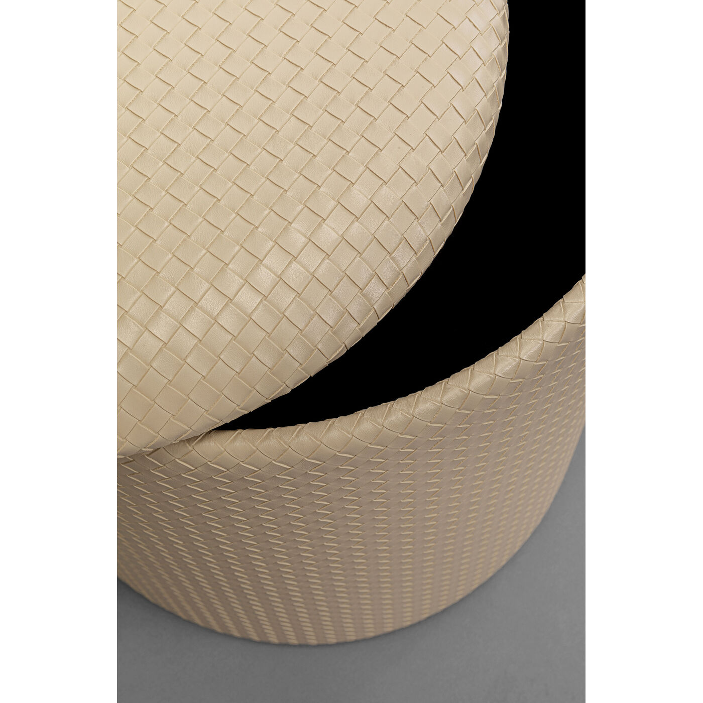 Пуф Venezia Storage Beige Ø40 см KARE 87697